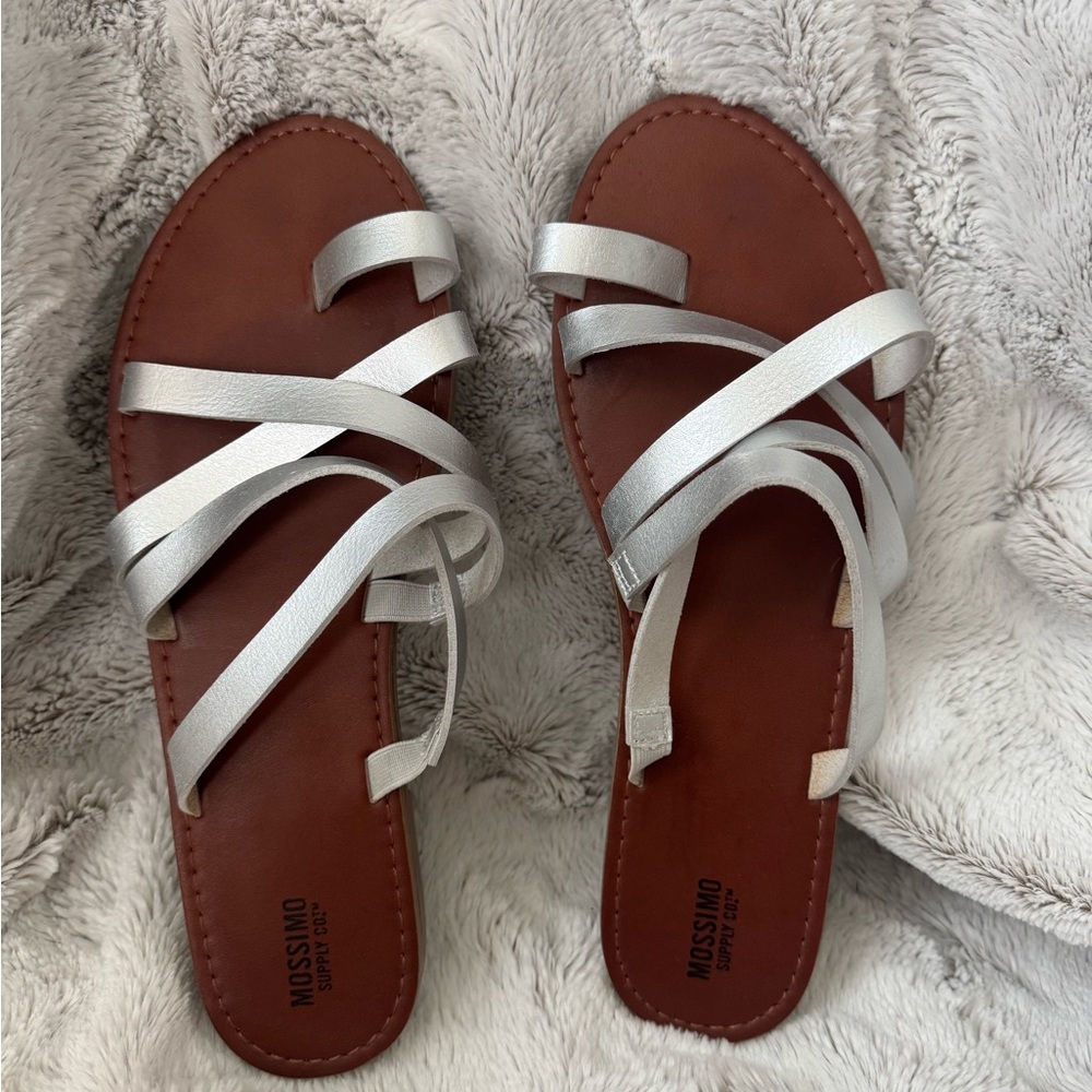 Mossimo Supply Co. Women's Silver Strappy Sandals